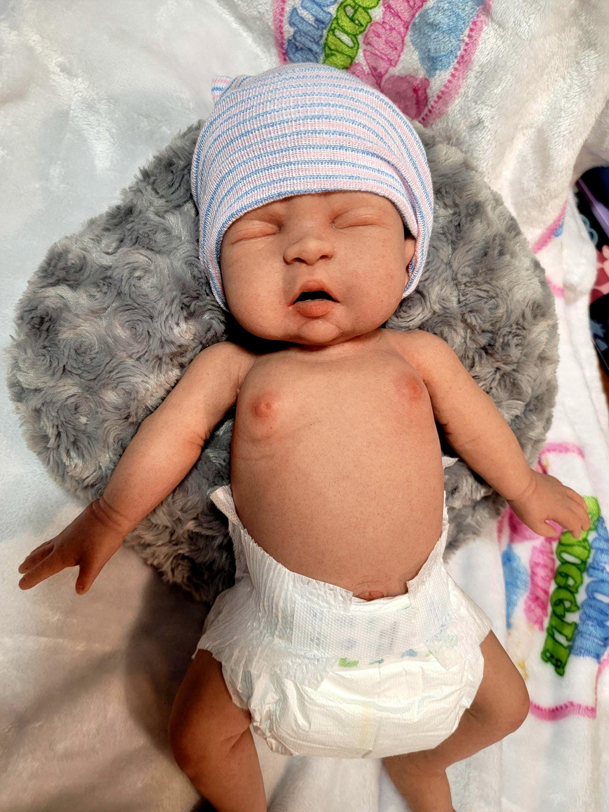 Authentic 15" Silicone Baby Boy Doll "Tyler" Enhanced Realism Edition Handmade by Artist