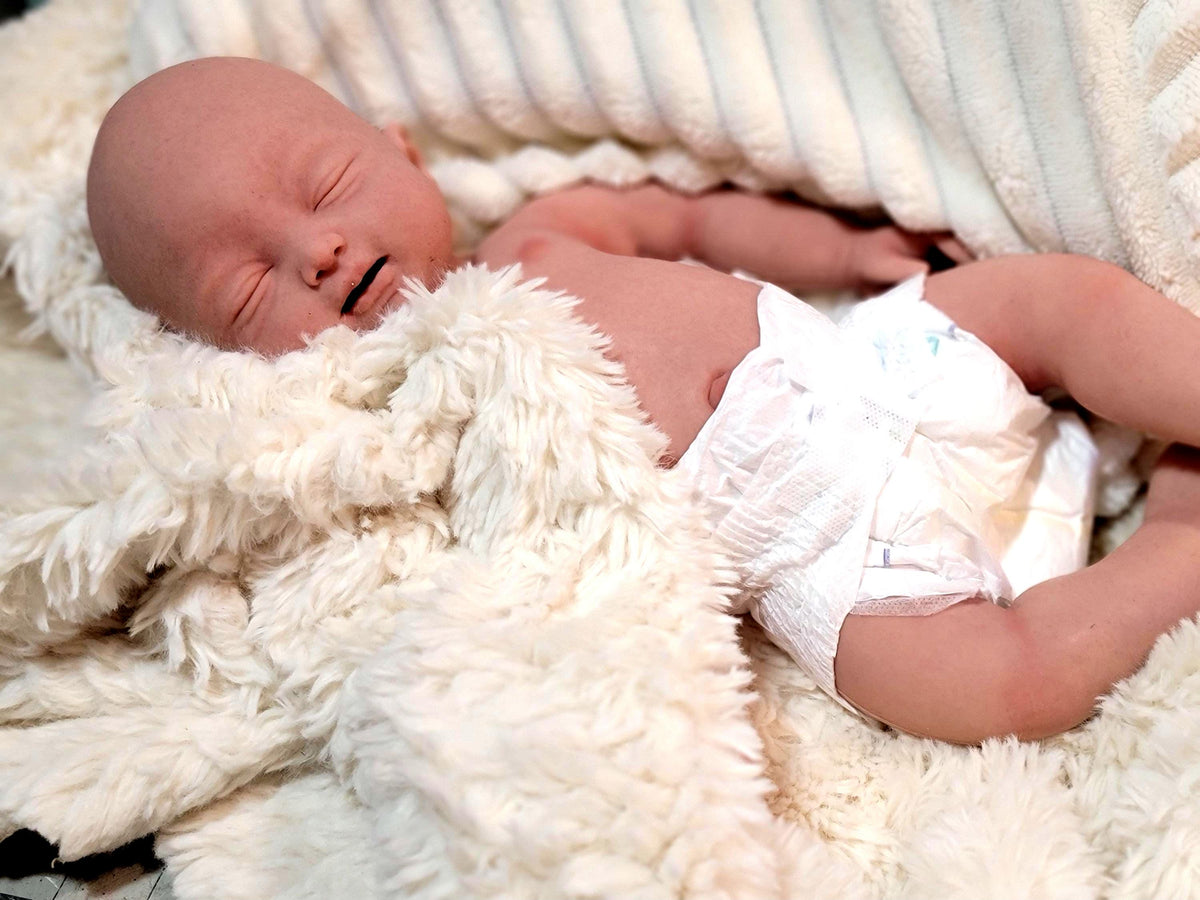 Authentic 18" Silicone Baby Doll "Brianna" or "Brian" Enhanced Realism Edition Handmade by Artist