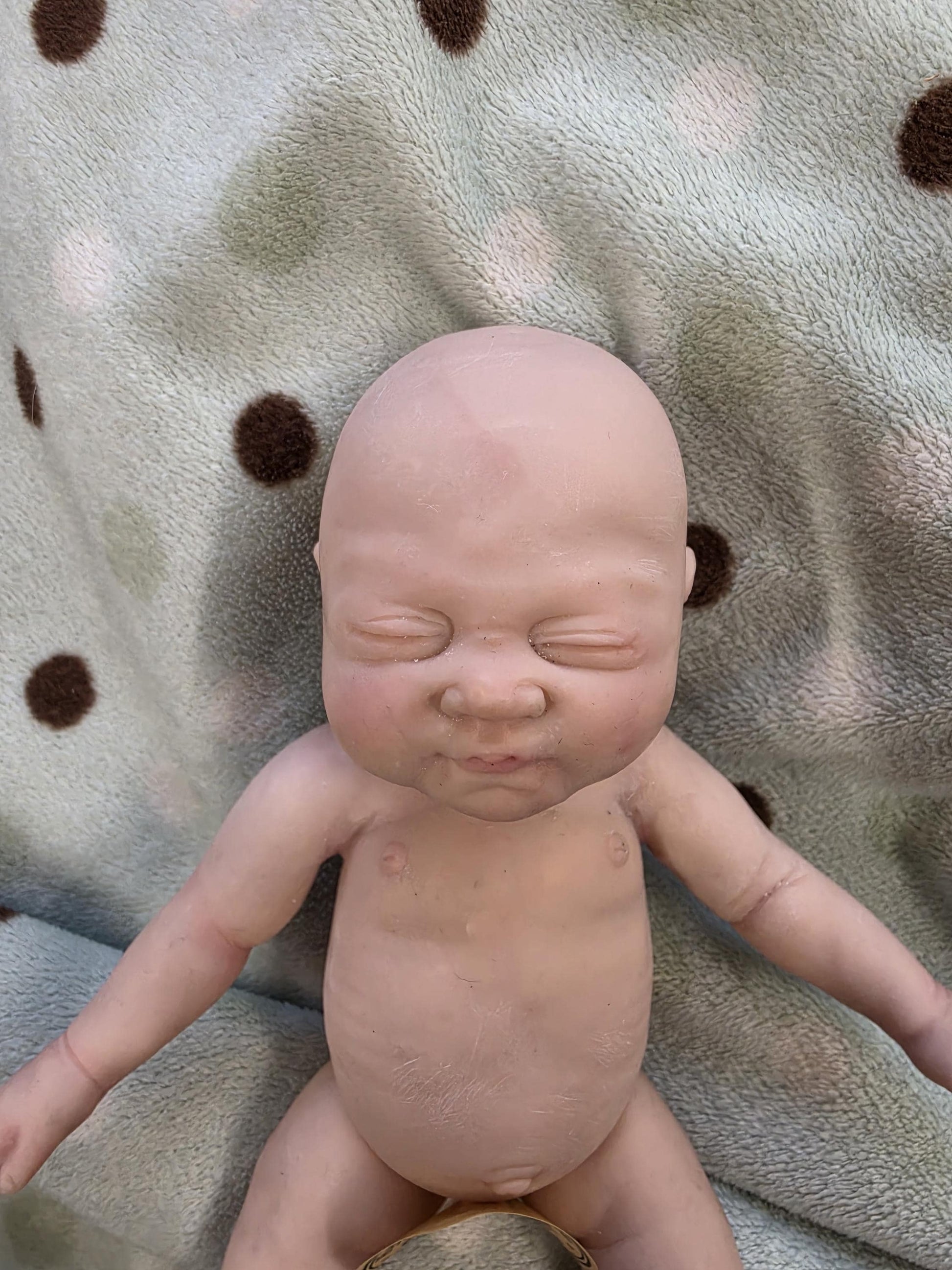 PRE ORDER Authentic 7.5" Silicone Baby Girl Doll - "Avery" Enhanced Realism Edition Handmade by Artist