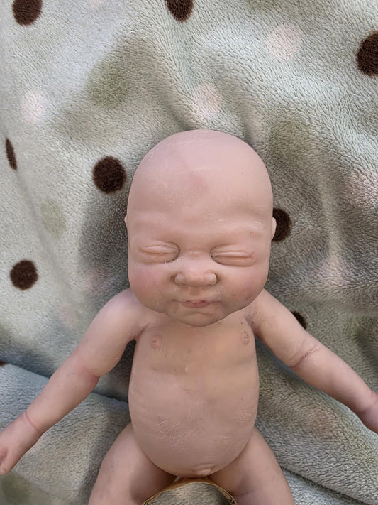 PRE ORDER Authentic 7.5" Silicone Baby Girl Doll - "Avery" Enhanced Realism Edition Handmade by Artist