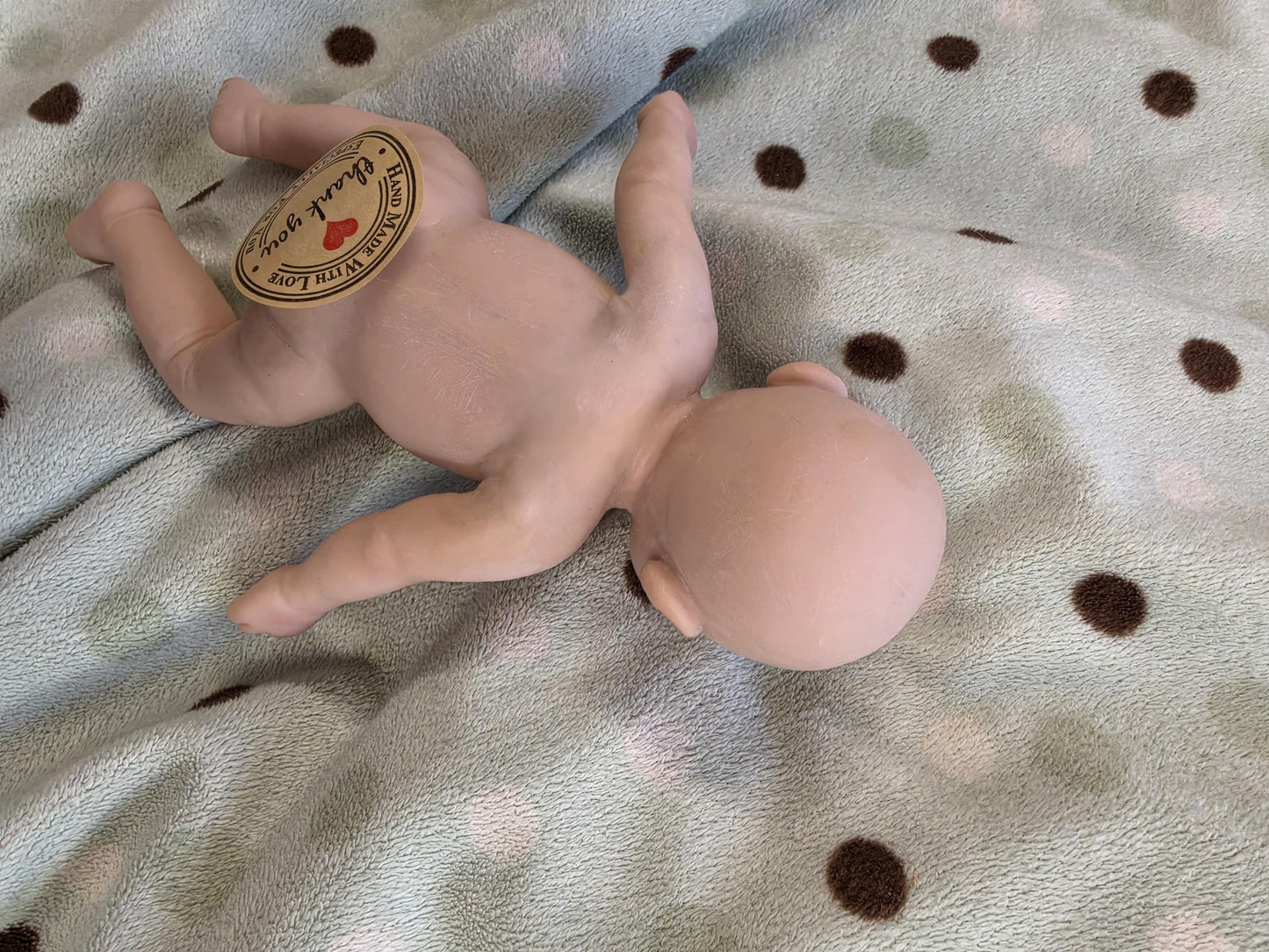 PRE ORDER Authentic 7.5" Silicone Baby Girl Doll - "Avery" Enhanced Realism Edition Handmade by Artist