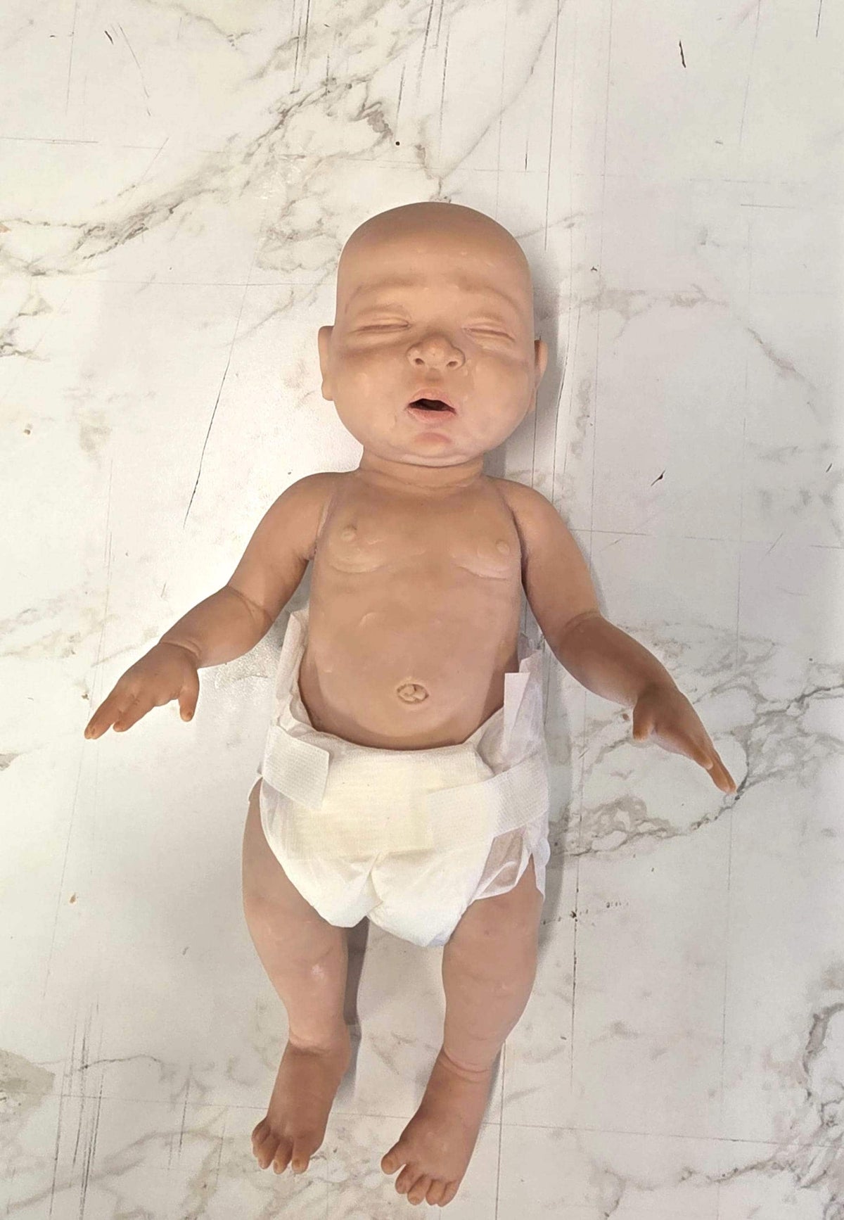 PRE ORDER Authentic 14" Silicone Baby Doll "Sawyer" Enhanced Realism Edition Handmade by Artist