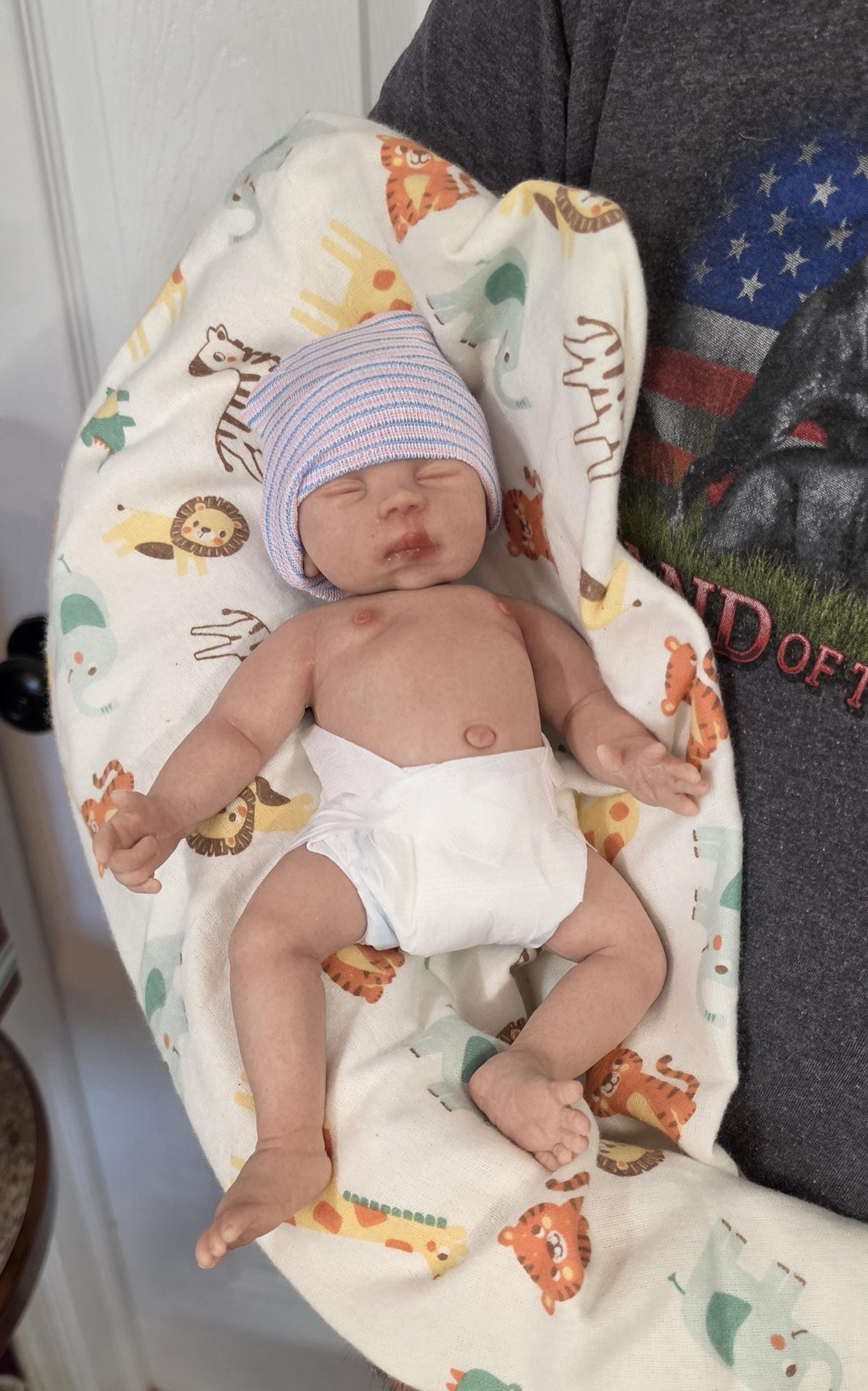 Authentic 10" Silicone Baby Doll - "Casey" Enhanced Realism Edition Handmade by Artist