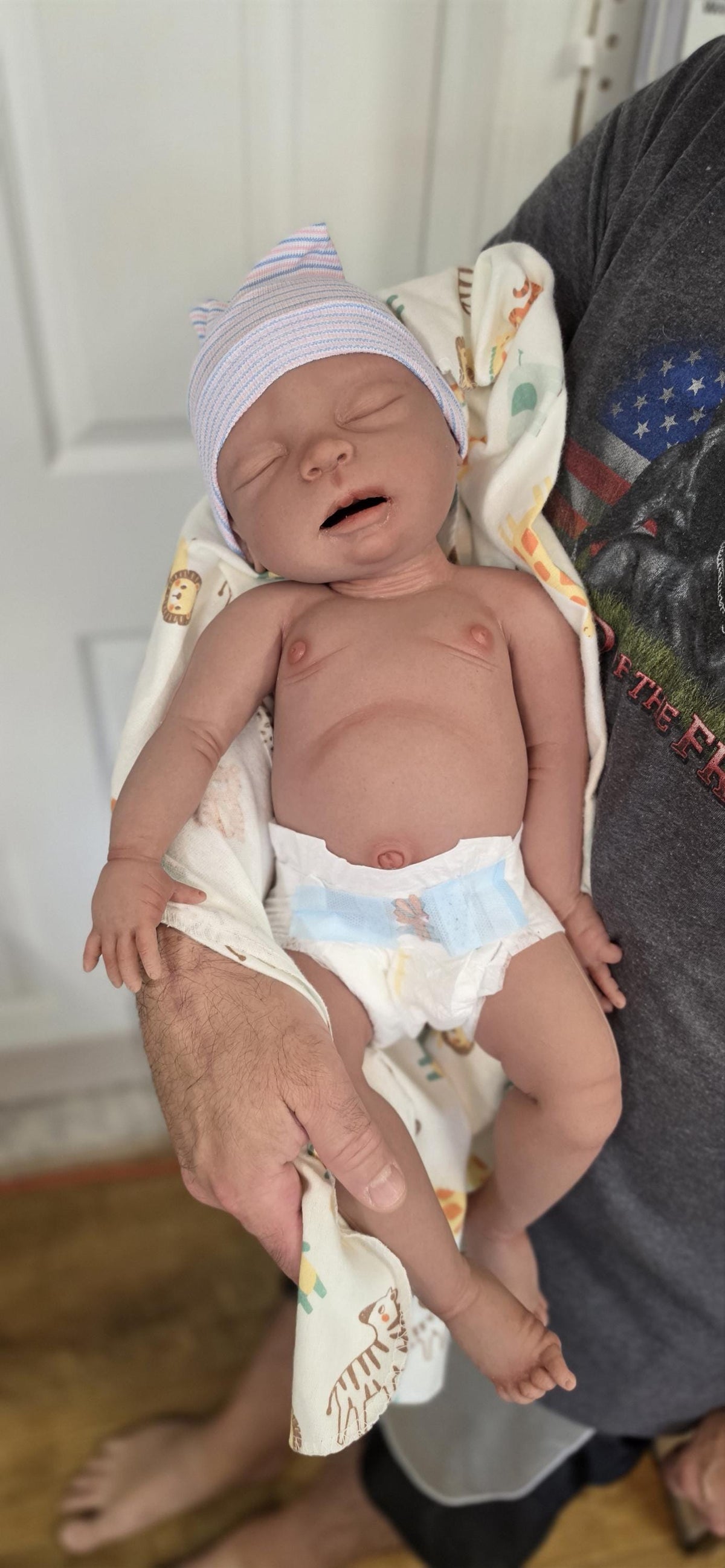 Authentic 22" Silicone Baby Doll "Riley" Enhanced Realism Edition Handmade by Artist