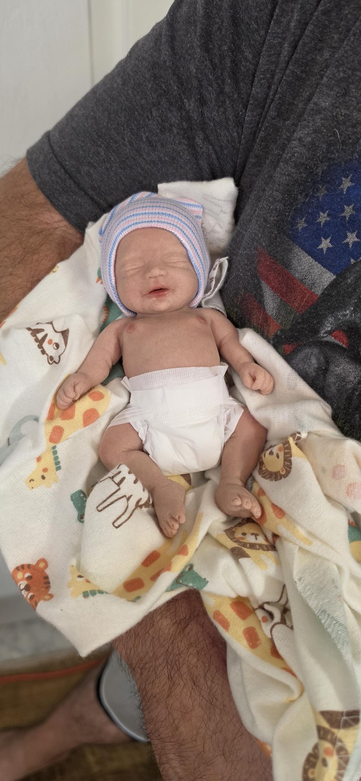 Authentic 7" Silicone Baby Doll - Madison or Matthew Enhanced Realism Edition Handmade by Artist