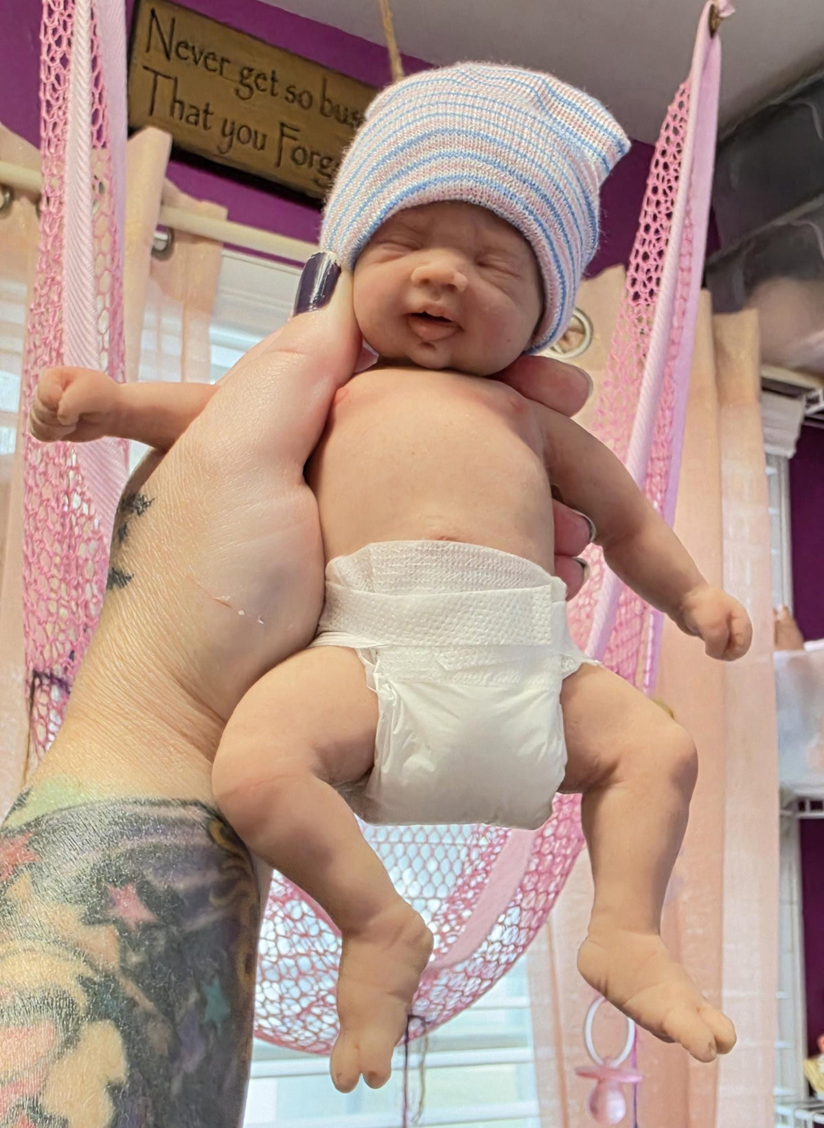 Authentic 8" Silicone Baby Doll - Skyler with Enhanced Realism Edition Handmade by Artist