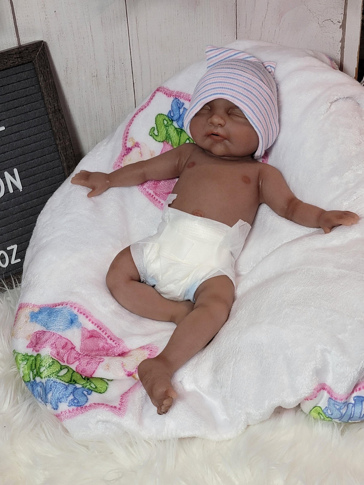 Authentic 14" Silicone Baby Doll Enhanced Realism Edition - Emerson Handmade by Artist