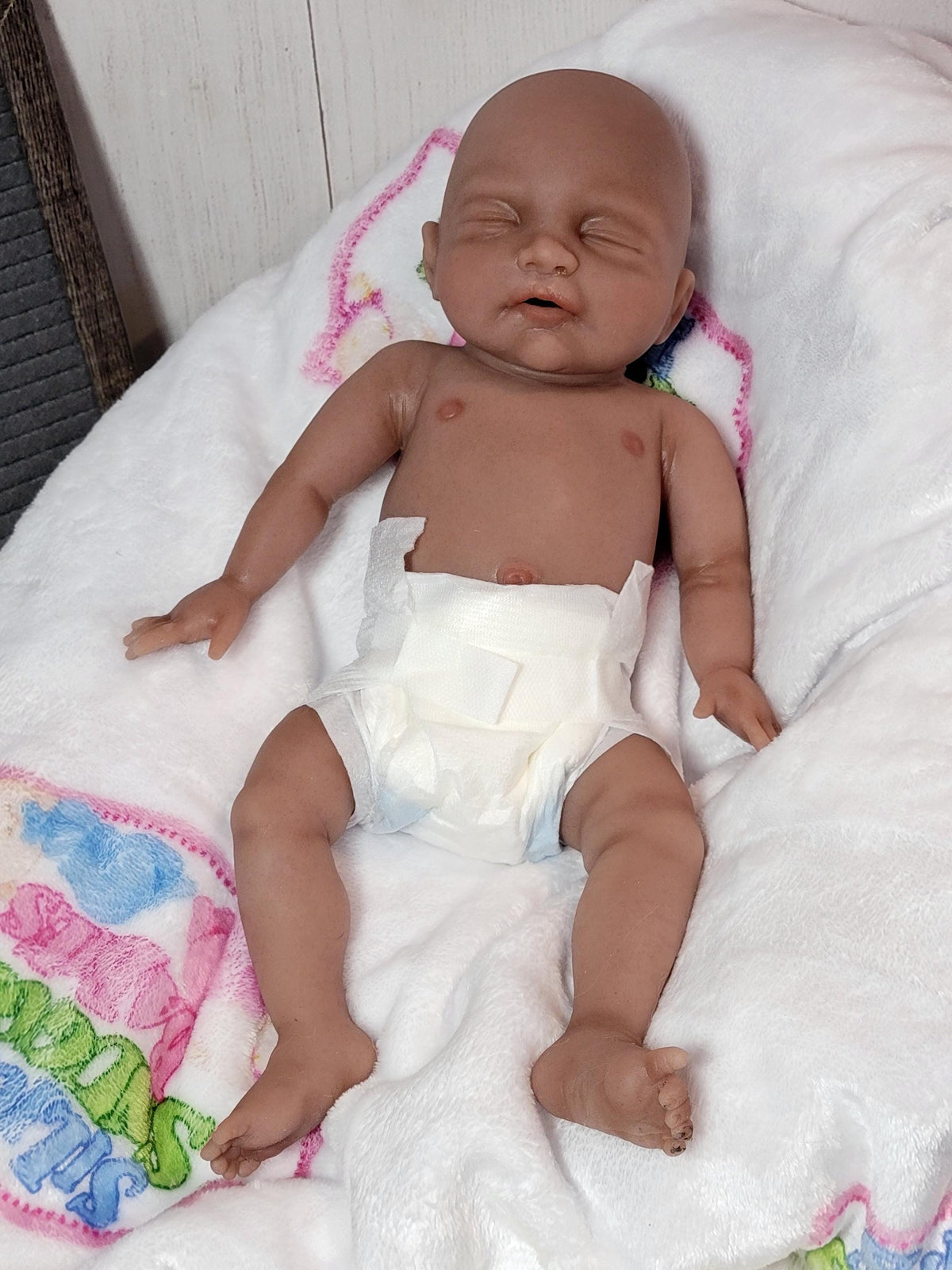 Authentic 14" Silicone Baby Doll Enhanced Realism Edition - Emerson Handmade by Artist