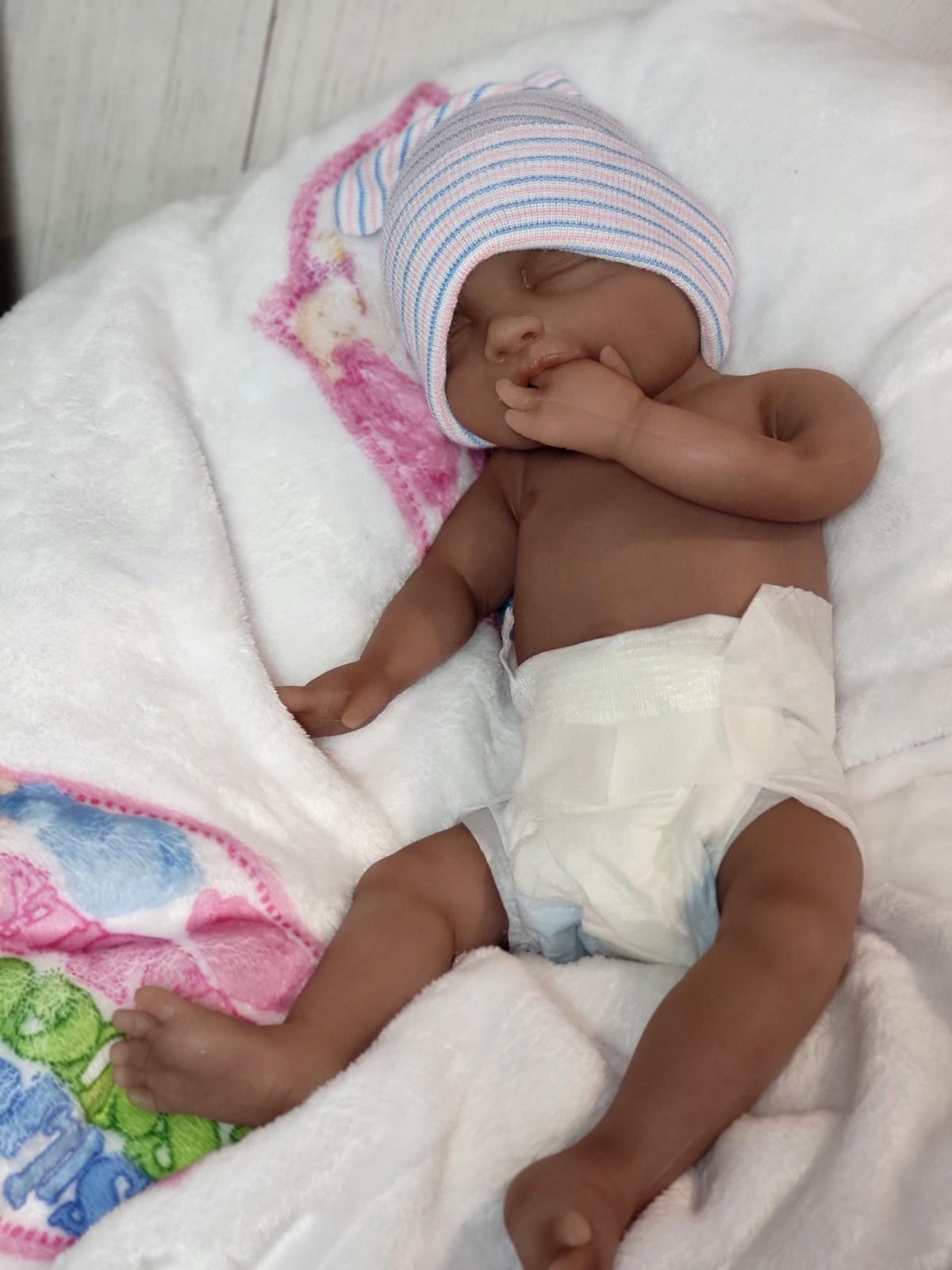 Authentic 14" Silicone Baby Doll Enhanced Realism Edition - Emerson Handmade by Artist
