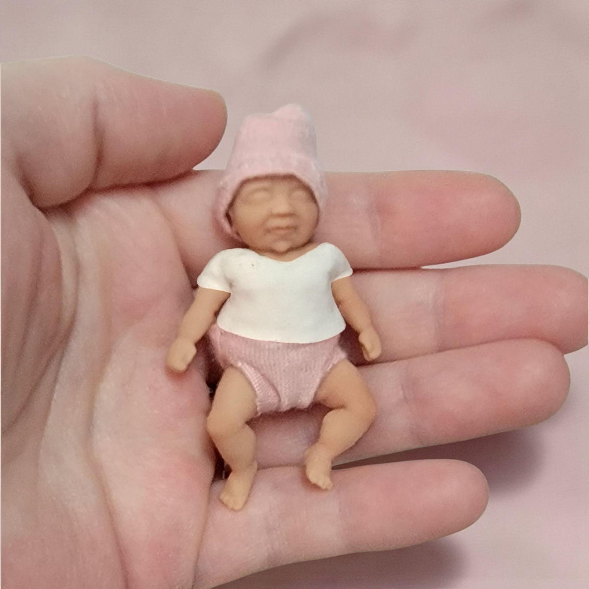 Authentic 2.5" Silicone Baby Doll "Mary" New Enhanced Realism Edition Handmade by Artist