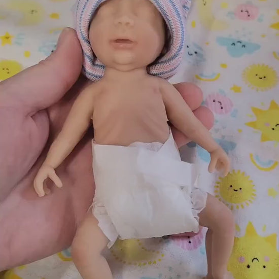 Authentic 7" Silicone Girl Baby Doll "Penelope" Enhanced Realism Edition