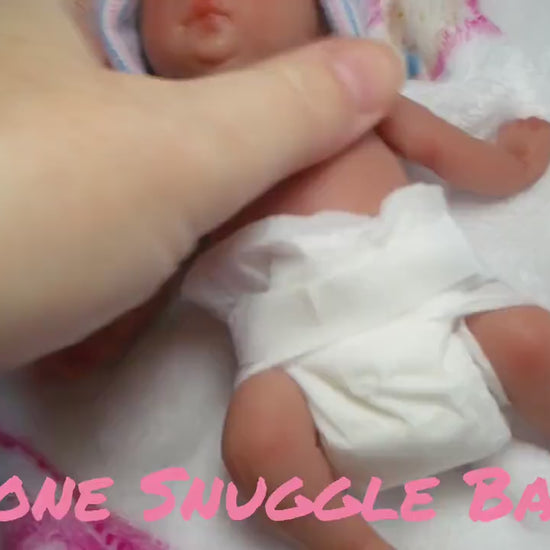 Drink and Wet Silicone Reborn Baby Doll 6 inches "Tobi"