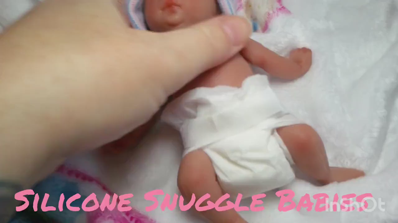 Drink and Wet Silicone Reborn Baby Doll 6 inches "Tobi"