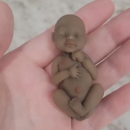 Silicone Miniature Sleeping Baby Therapy Gift Children Adult Full Body