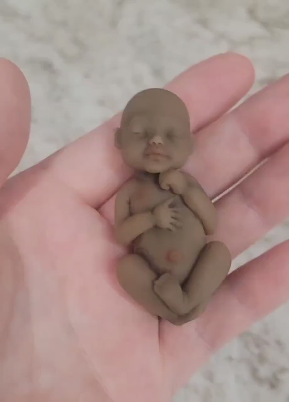 Silicone Miniature Sleeping Baby Therapy Gift Children Adult Full Body