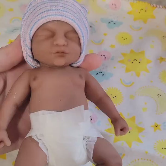 Authentic 7" Full Silicone Reborn Baby Doll "Bailey" Enhanced Realism Edition