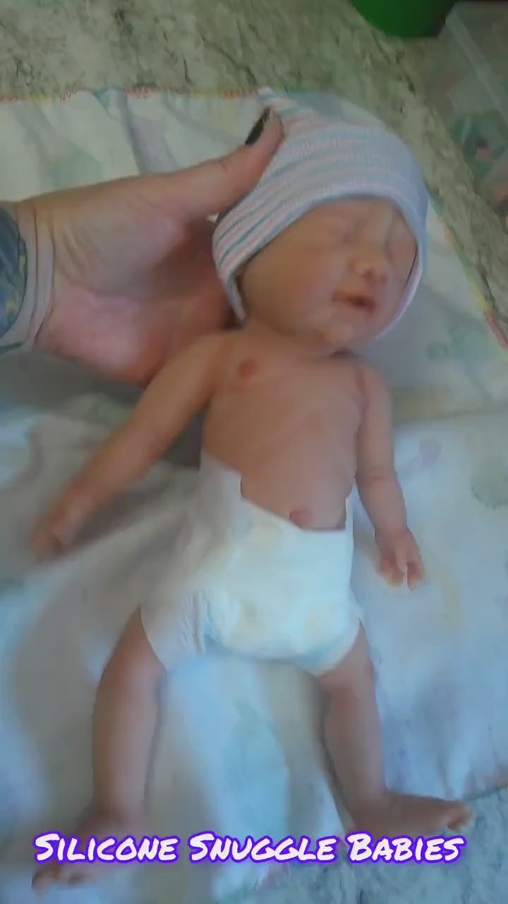 Drink and Wet Boy Silicone Baby Doll 12 inch "Oliver"