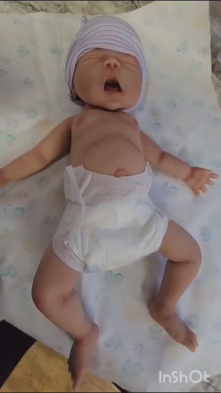 Full Body Silicone Baby Doll 16 inch Charlie