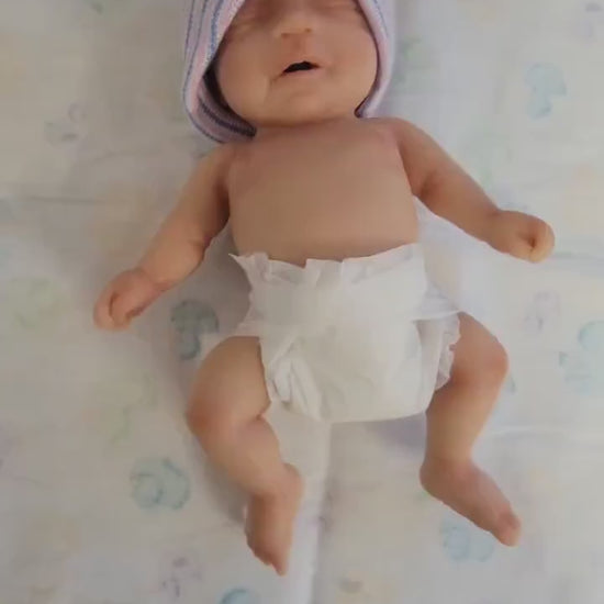 Full Body Silicone Baby Doll 7 inch " Madison or Matthew"