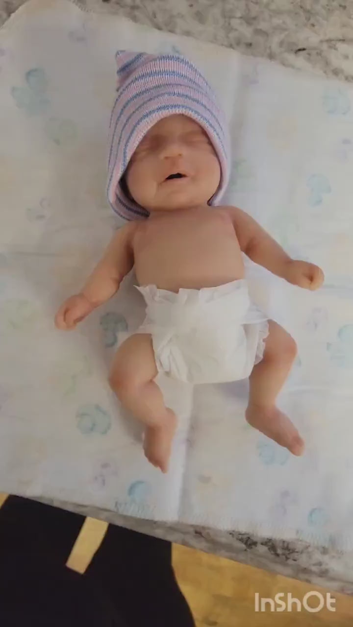 Full Body Silicone Baby Doll 7 inch " Madison or Matthew"