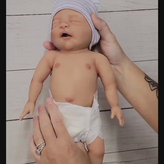 Full Body Silicone Baby Doll 14 inch "Phoebe" or "Phillip"
