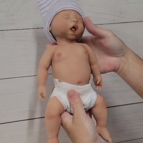 12" Silicone Baby Doll "Angelica" or "Arthur" Handmade in USA Reborn Therapy or Gift Children