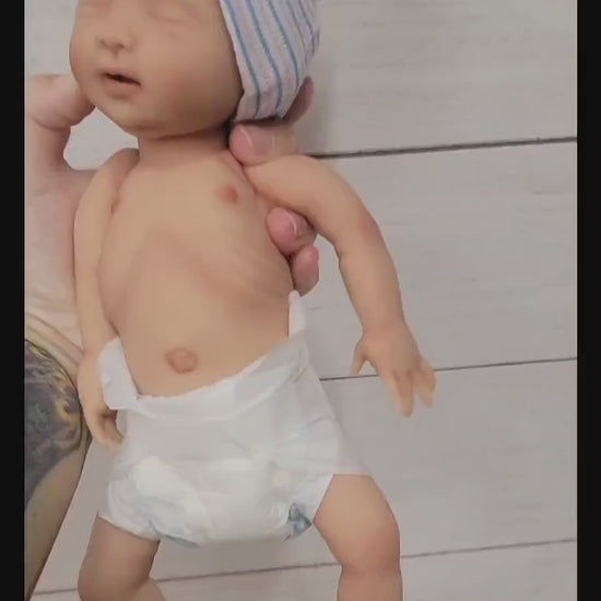 Full Body Silicone Baby Doll 12 inch "Olivia" Micro Preemie Reborn