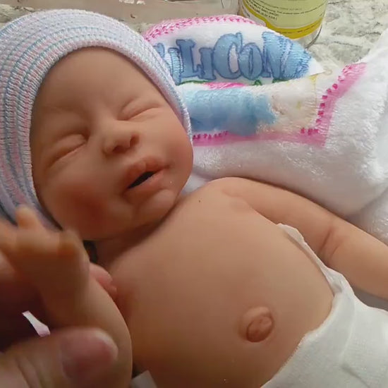 Full Body Silicone Baby Doll 14 inch "Sabrina" or "Sebastian"