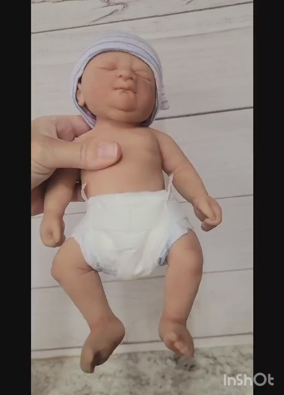 Drink and Wet Silicone Baby Doll 10 inch "Laila" or "Liam"