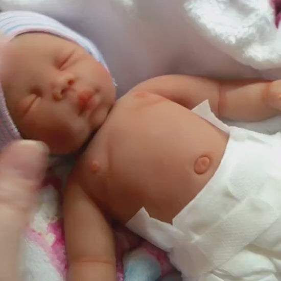 Drink and Wet Silicone Baby Doll 10 inch "Casey"