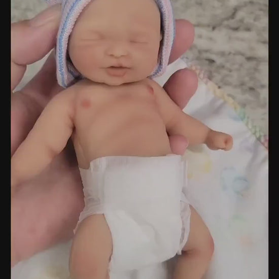 Drink and Wet Silicone Baby Girl Doll 7 inch "Kayla"