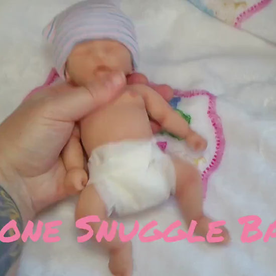 Silicone Baby Girl Doll 8 inch "Izzy"