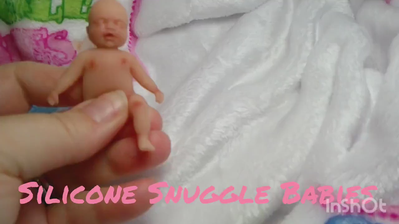 Authentic 2.5" Silicone Baby Doll "Jamie" New Enhanced Realism Edition Handmade by Artist