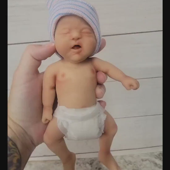 Drink and Wet Silicone Baby Doll 7 inch "Jackson" or "Jada"